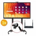 Zestaw interaktywny 14000 PLN / Aktywna tablica 1x monitor 75 LYRA PRO + 1x kamera ModCam+ + 1x OPS i5 12 gen + podstawa mobilna